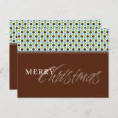 CARTE POSTALE XMAS DE LA SOCIÉTÉ :: flocon de neig (Devant / Derrière)