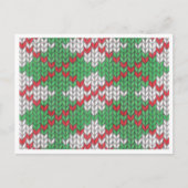 Carte postale XMAS JACQUARD KNIT / Horizontal (Devant)