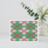 Carte postale XMAS JACQUARD KNIT / Horizontal (Debout devant)