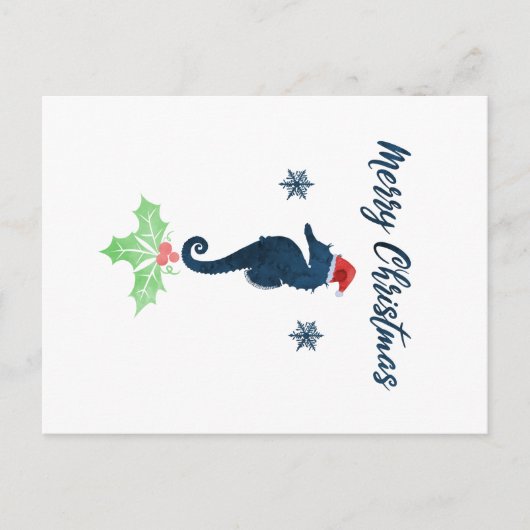 Carte Postale Xmas Seahorse (Devant)