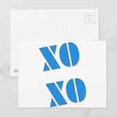 CARTE POSTALE XO XO (Devant / Derrière)