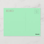 Carte postale XOXO (Dos)