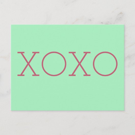 Carte postale XOXO (Devant)
