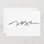 Carte postale XOXO (Devant / Derrière)