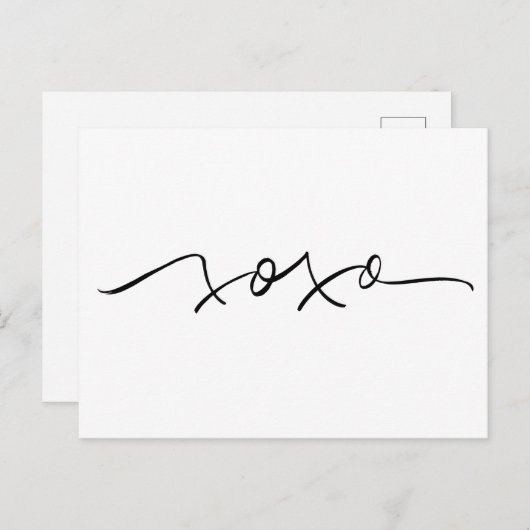 Carte postale XOXO (Devant / Derrière)