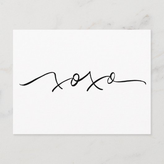 Carte postale XOXO (Devant)