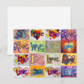 Carte postale XOXO Love Mosaic (Devant / Derrière)