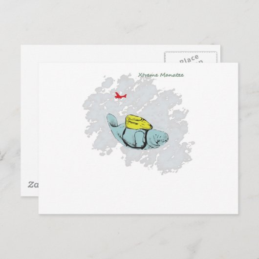 Carte Postale Xtreme Manatee Skydiving (Devant / Derrière)