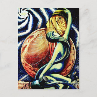 Carte Postale XVII The Star Tarot PostCard