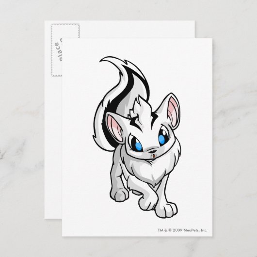 Carte Postale Xweetok blanc (Devant / Derrière)