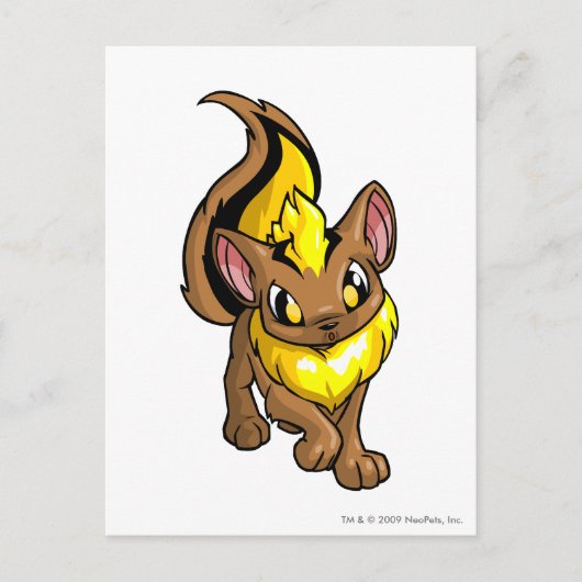 Carte Postale Xweetok jaune (Devant)