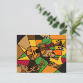 Carte Postale XX- Animaux d'art Abstraits et musique (Debout devant)