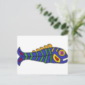 Carte Postale XX- Art artistique mexicain de style poisson (Debout devant)
