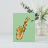 Carte Postale XX- Caricature Cool pour saxophone (Debout devant)