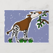 Carte Postale XX- Caricature d'art okapi (Devant)
