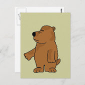 Carte Postale XX- Carton d'ours Brown (Devant / Derrière)