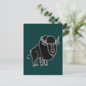 Carte Postale XX- Dessin sur Buffalo (Debout devant)