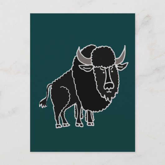 Carte Postale XX- Dessin sur Buffalo (Devant)