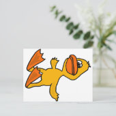 Carte Postale XX- Drôle Caricature de canard mort (Debout devant)