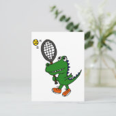 Carte Postale XX- Drôle Gator Jouer Tennis (Debout devant)