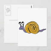 Carte Postale XX- Escargot funky (Devant / Derrière)