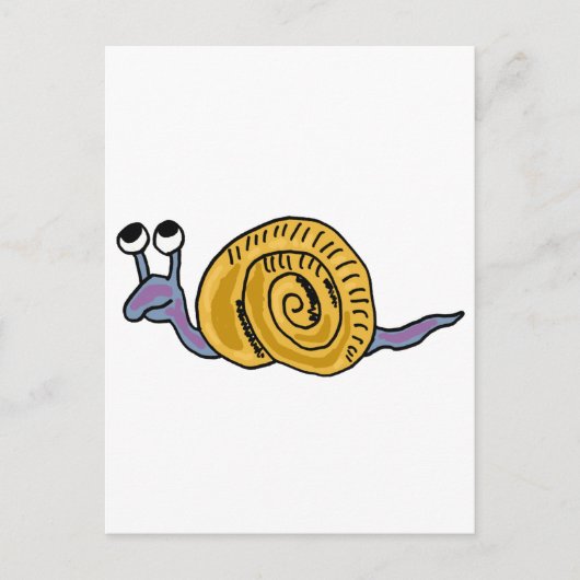 Carte Postale XX- Escargot funky (Devant)