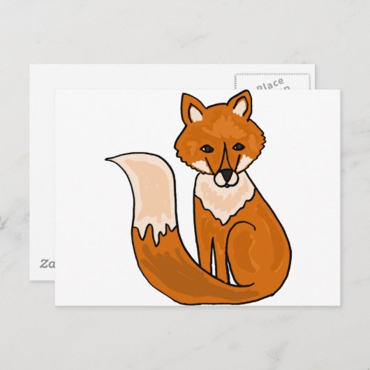 Carte Postale XX- Foxy Fox (Devant / Derrière)