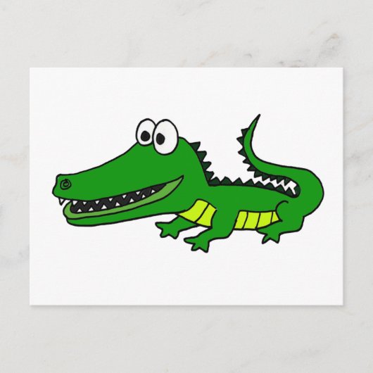 Carte Postale XX- Funny Funky Gator (Devant)