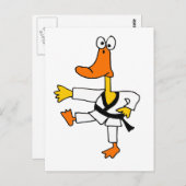Carte Postale XX- Funny Martial Arts Duck (Devant / Derrière)