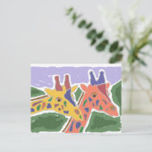 Carte Postale XX- Giraffe Art (Debout devant)