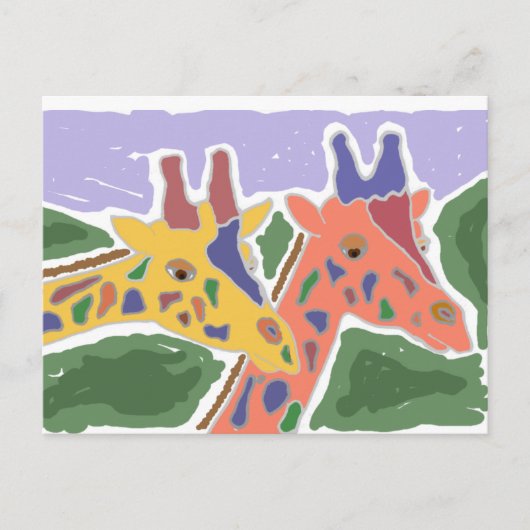 Carte Postale XX- Giraffe Art (Devant)