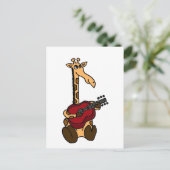Carte Postale XX- Giraffe fantastique Jouer de la guitare (Debout devant)