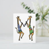 Carte Postale XX- Giraffes dansantes (Debout devant)