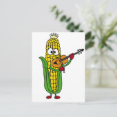 Carte Postale XX- Maïs jouant du violon (Debout devant)