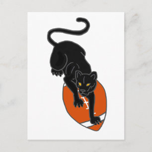 Carte Postale XX- Panthère sur le football Art Design