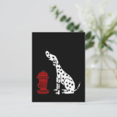 Carte Postale XX- Super Chien dalmate et hydratant incendie (Debout devant)
