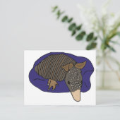 Carte Postale XY - Baby Armadillo sur un design Coussin (Debout devant)