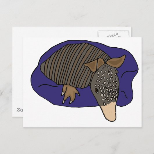 Carte Postale XY - Baby Armadillo sur un design Coussin (Devant / Derrière)