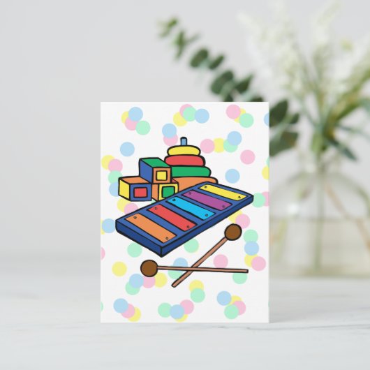 Carte Postale Xylophone (Debout devant)