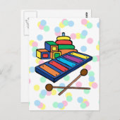 Carte Postale Xylophone (Devant / Derrière)