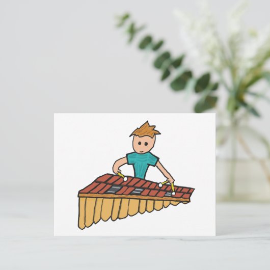 Carte Postale Xylophone (Debout devant)