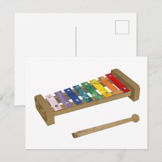 Carte Postale Xylophone (Devant / Derrière)