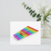 Carte Postale xylophone coloré (Debout devant)
