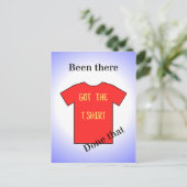 Carte Postale Y a-t-il eu ce t-shirt rouge ? (Debout devant)