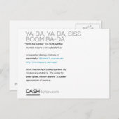 Carte Postale Ya-Da, Ya-Da, Boom Suisse, Ba-Da (Devant / Derrière)