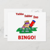 Carte Postale Yabba Dabber Doo - BINGO (Devant / Derrière)