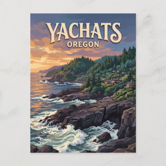 Carte Postale Yachats Oregon (Devant)