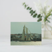 Carte Postale Yacht classique (Debout devant)