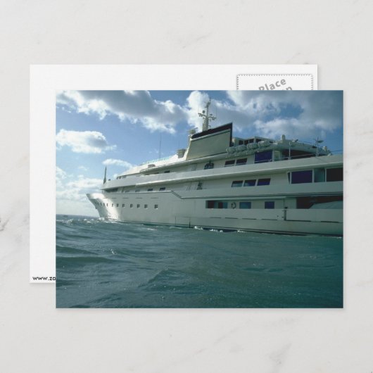 Carte Postale Yacht de luxe (Devant / Derrière)