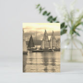 Carte Postale Yachts à Rothesay Bay, Scotland. (Debout devant)